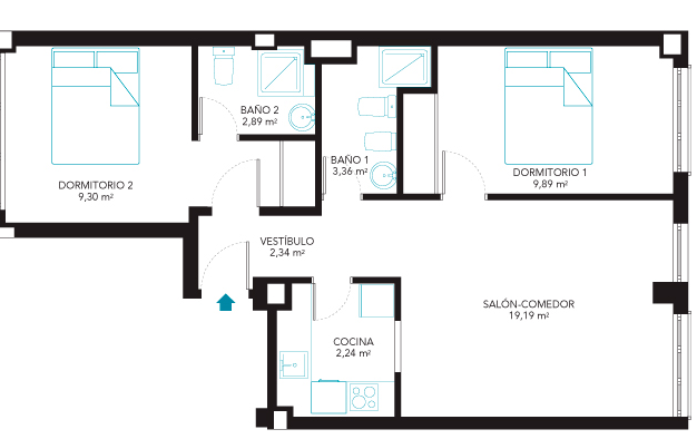apartamentos de day apartment para alquiler para empresas en Madrid Chamberí